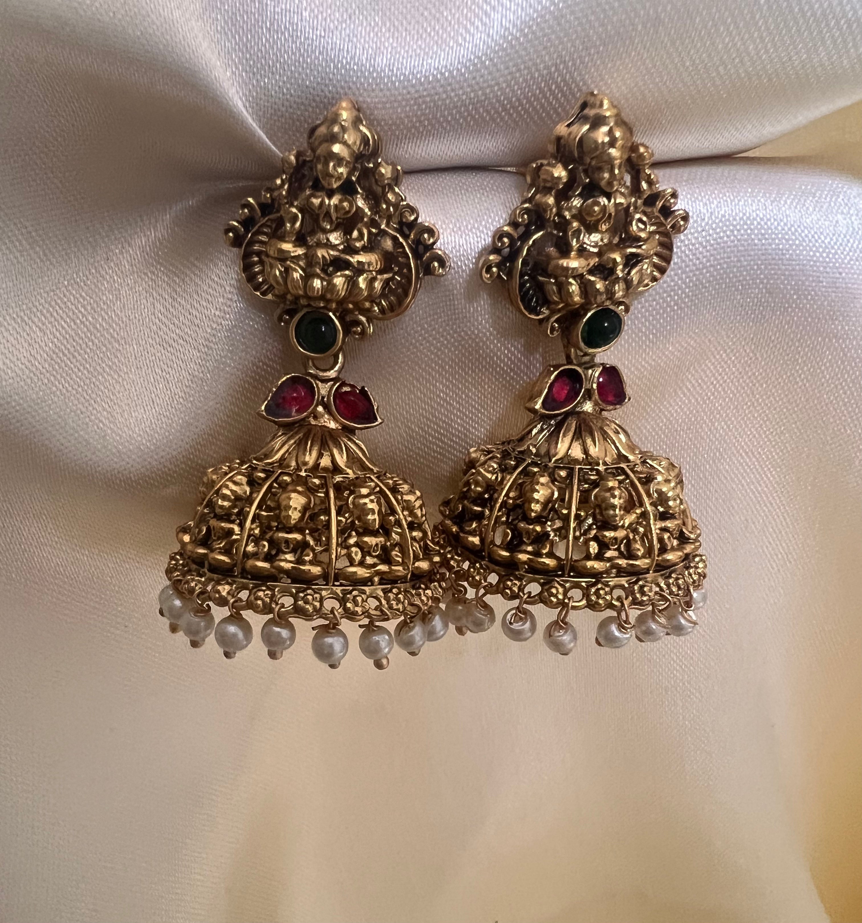 Antique Pearl Jhumka ER1011