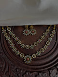 Floral double layer neckpiece Nk2048