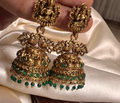 Green pearl Lakshmi jhumka ER1020