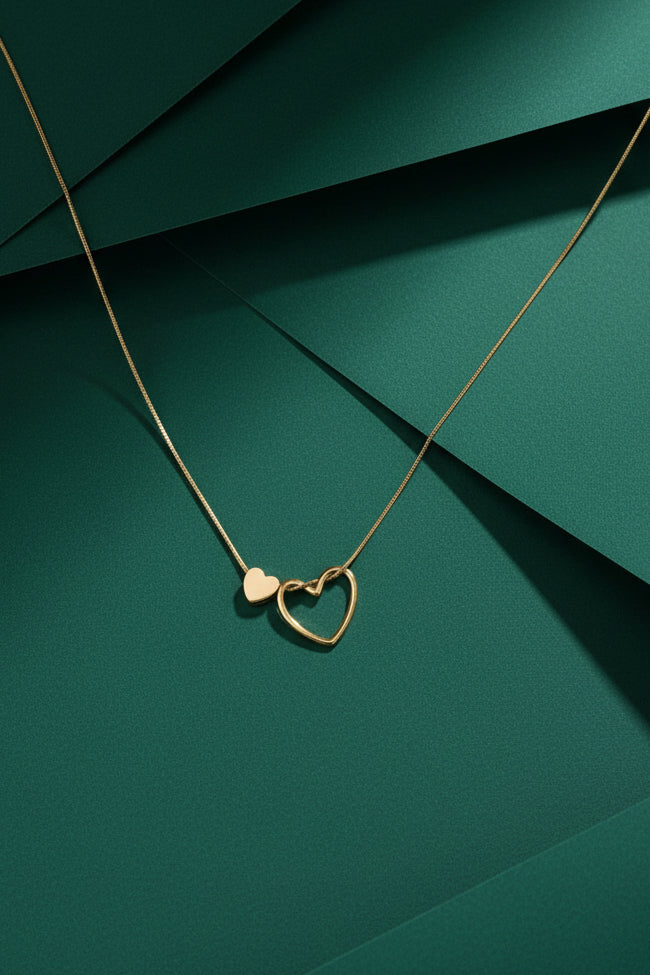 Double heart pendant ATN20