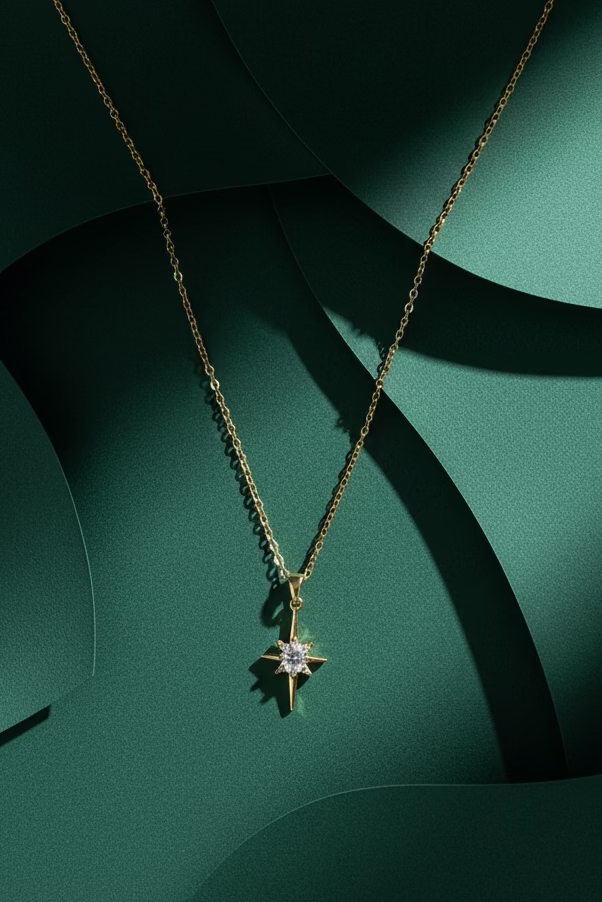 Diamond Sun Necklace ATN39