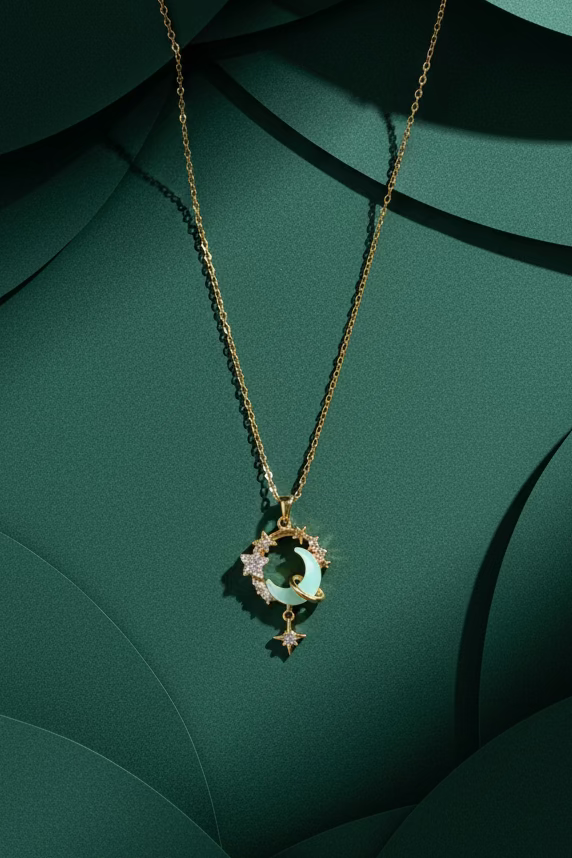 Moon and Family Necklace ATN47