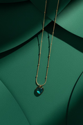 Turquoise blue love pendant ATN34