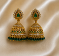 Green Ruby Crystal Jhumka ER1068