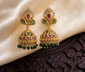 Green and Pink Jhumka ER1073