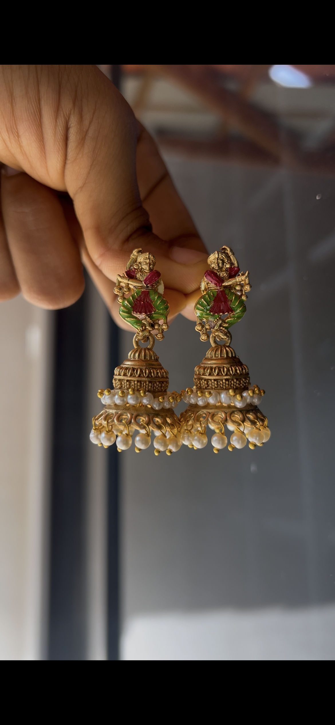 Dancing girl jhumka