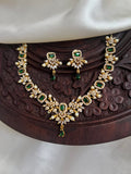 Flower Victorian Green Necklace Nk2061