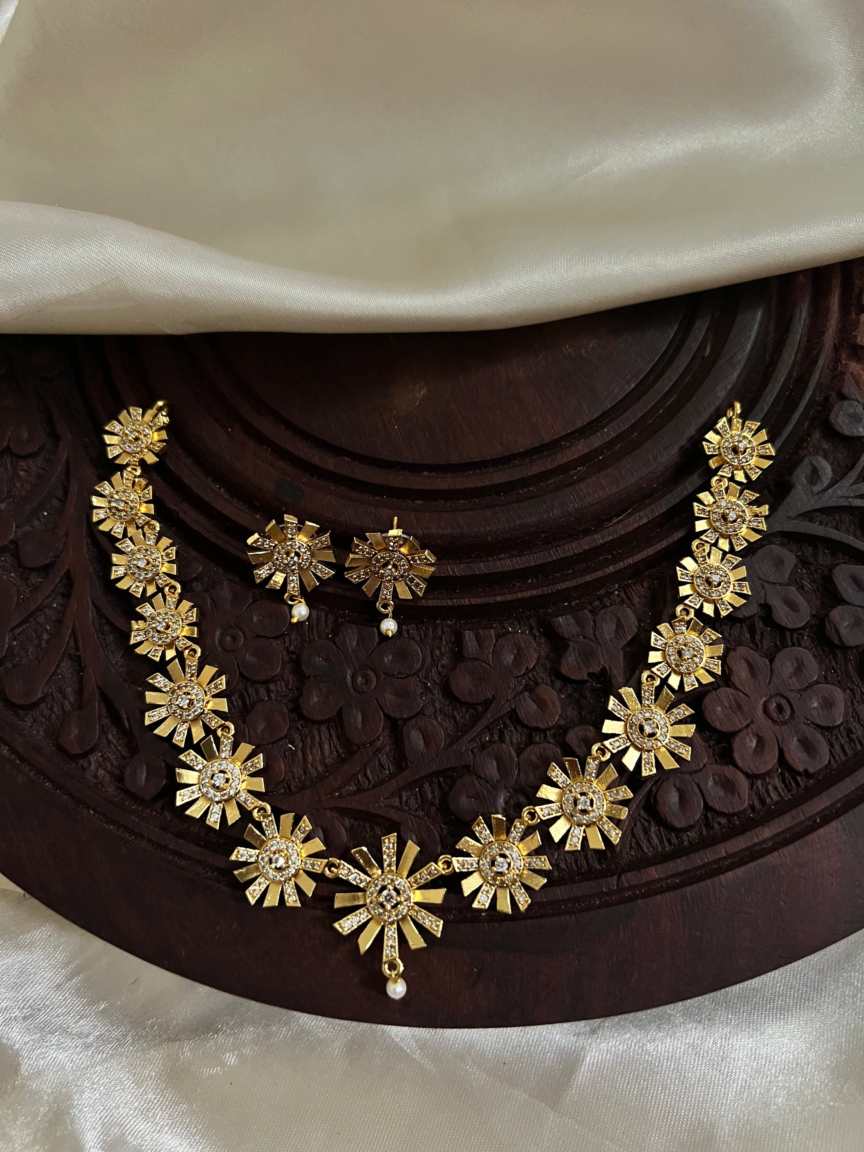Sunflower Adstone necklace Nk2058