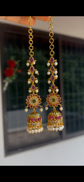 Jhumka with maati chain Er2037