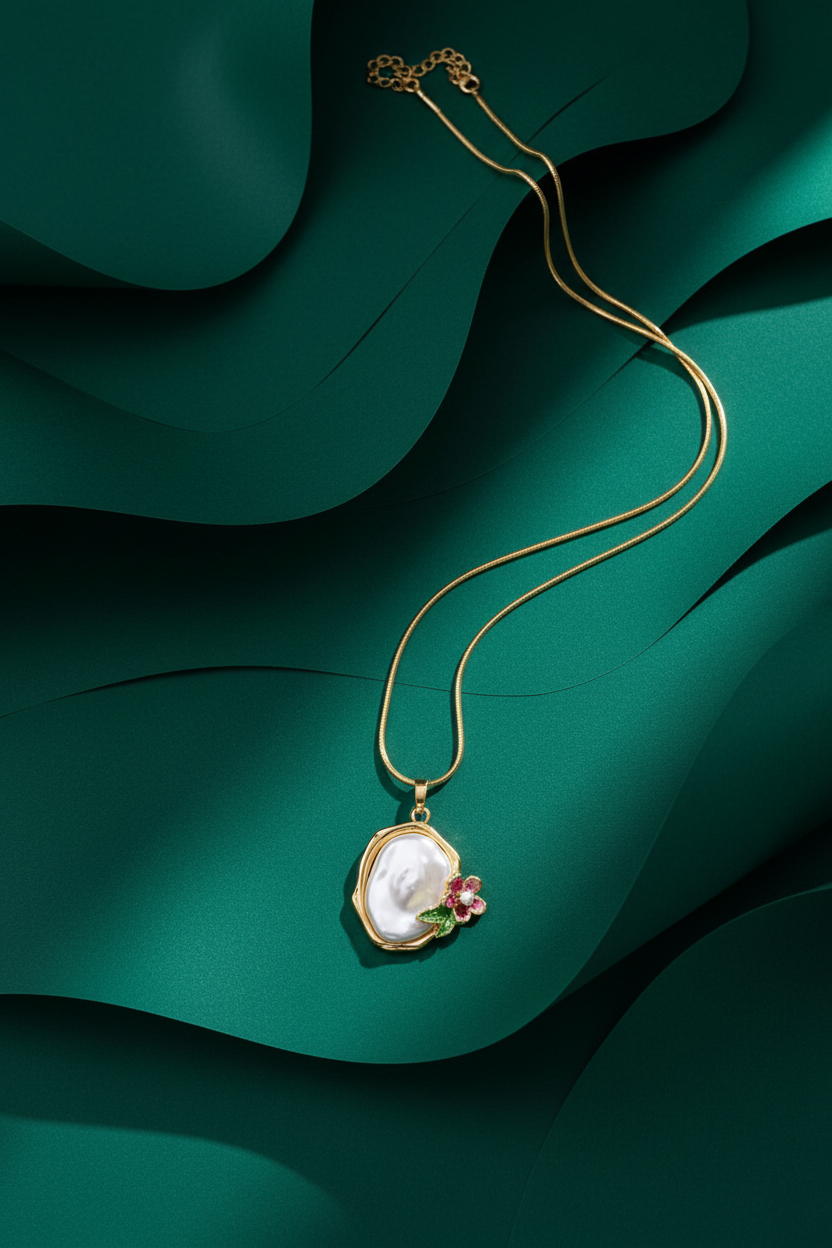 Flower pearl pendant  ATN18