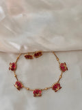 Red lotus necklace NK1030