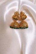 Green Crystal Jhumka ER1015
