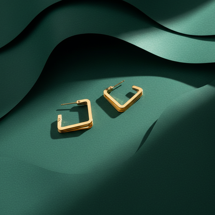 Square Hoop earring ATER14