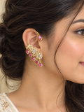Pink Stone Hanging Bridal Earcuff ER3024